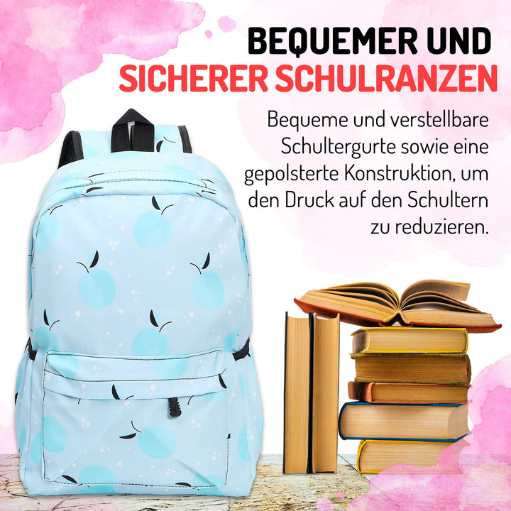 Nette Bedruckte Schultasche Apfel – Europebazar