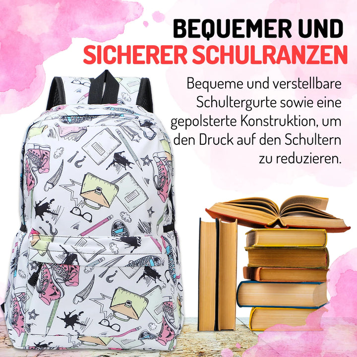   Nette Bedruckte Schultasche Schuh – Europebazar