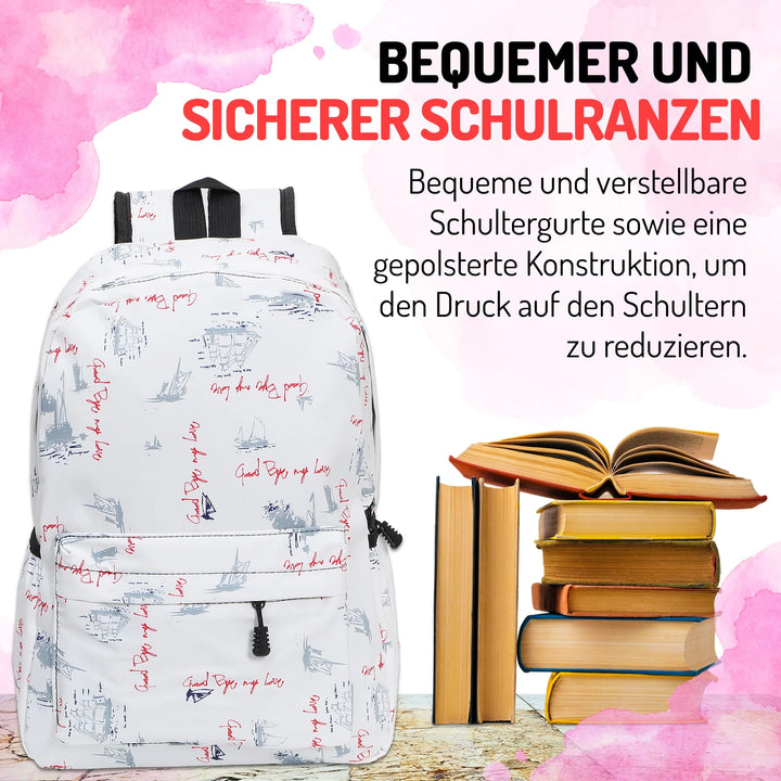 Nette Bedruckte Schultasche Avokado – Europebazar