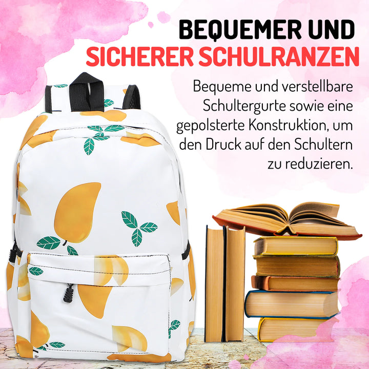   Nette Bedruckte Schultasche Mango – Europebazar