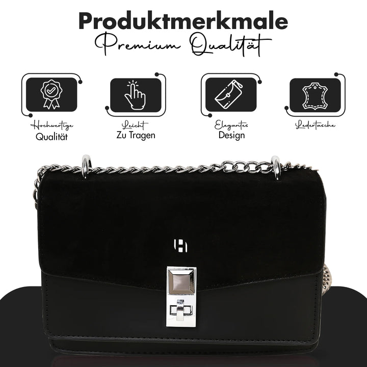 kleine Handtasche Damen Schwarz – Europebazar