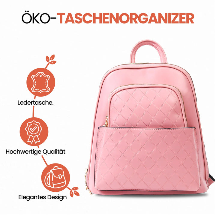 PU Leder Rucksack für Damen Pink– Europebazar