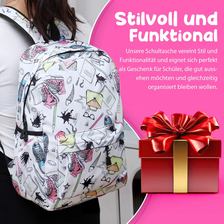 Nette Bedruckte Schultasche Schuh – Europebazar