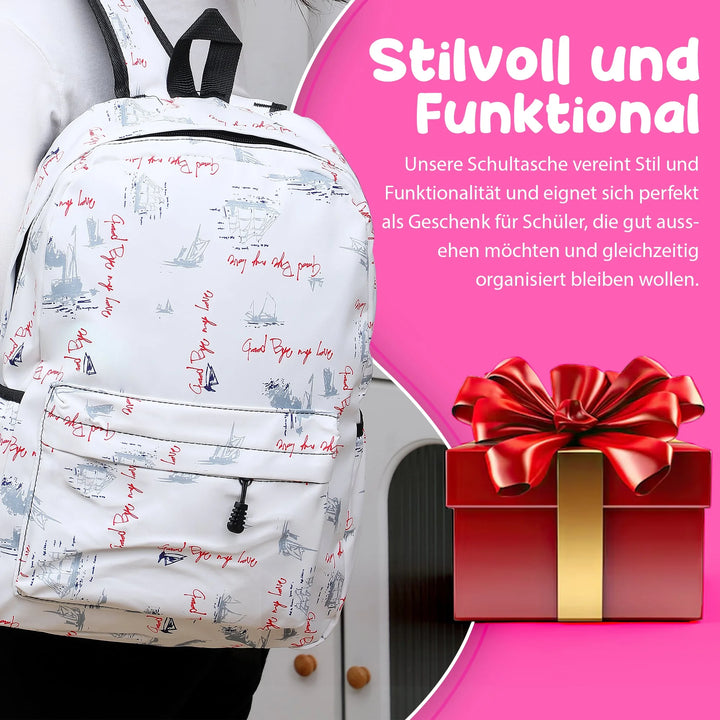 Nette Bedruckte Schultasche Avokado – Europebazar