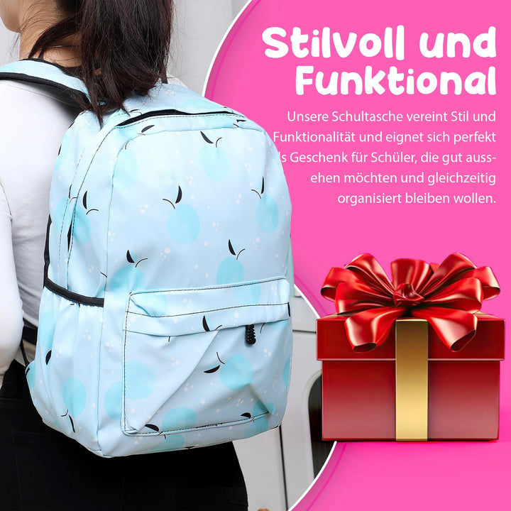 Nette Bedruckte Schultasche Apfel – Europebazar