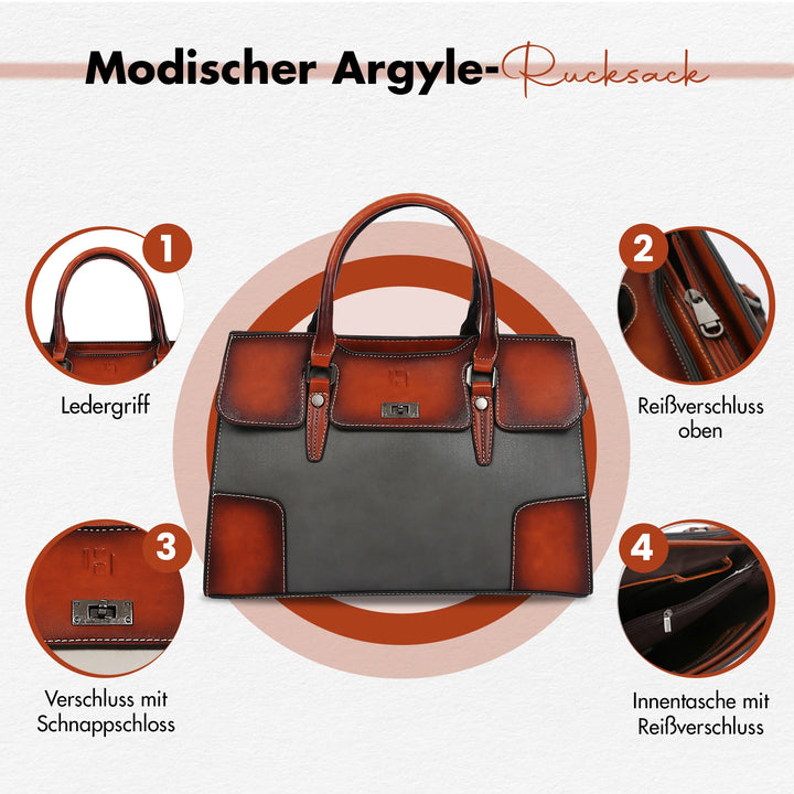 Damen Handtasche Leder Groß Schwarz– Europebazar