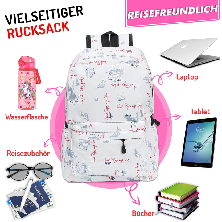 Nette Bedruckte Schultasche Avokado – Europebazar