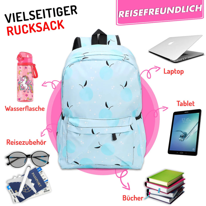 Nette Bedruckte Schultasche Apfel – Europebazar