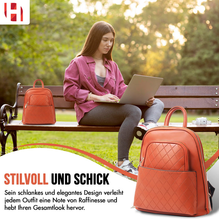 PU Leder Rucksack für Damen Braun – Europebazar