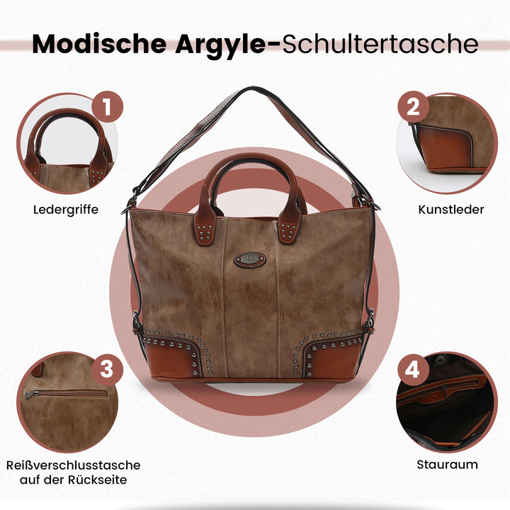 PU Leder Groß schultertaschen für damen – Europebazar