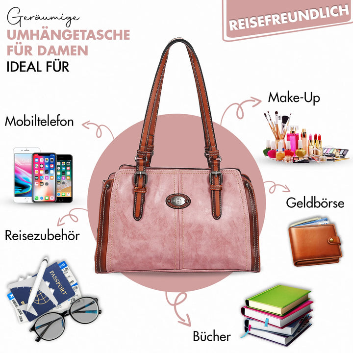 PU Leder Elegante Handtasche und Umhängetasche für Damen – Europebazar