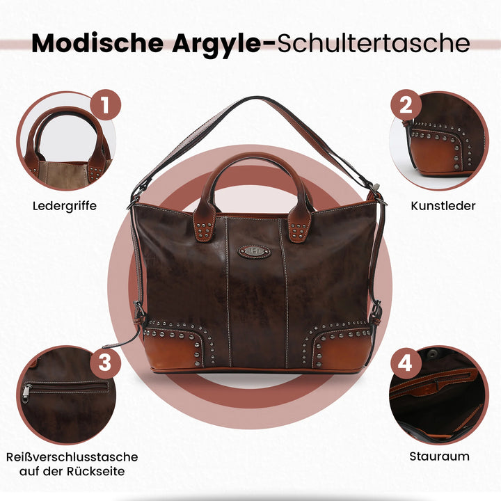 PU Leder Groß schultertaschen für damen – Europebazar