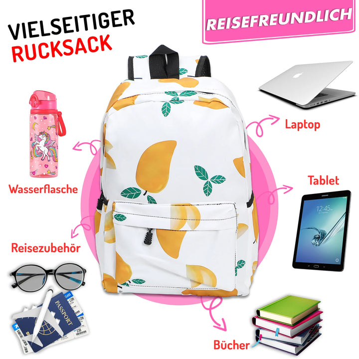   Nette Bedruckte Schultasche Mango – Europebazar