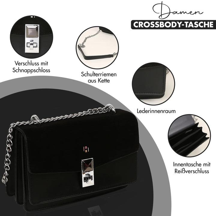 kleine Handtasche Damen Schwarz – Europebazar