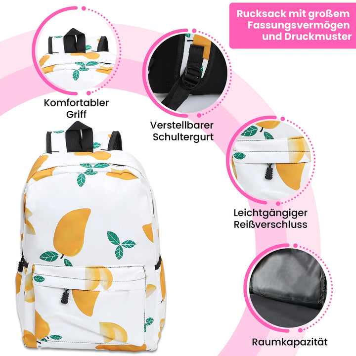   Nette Bedruckte Schultasche Mango – Europebazar