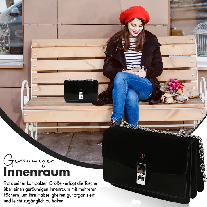 kleine Handtasche Damen Schwarz – Europebazar