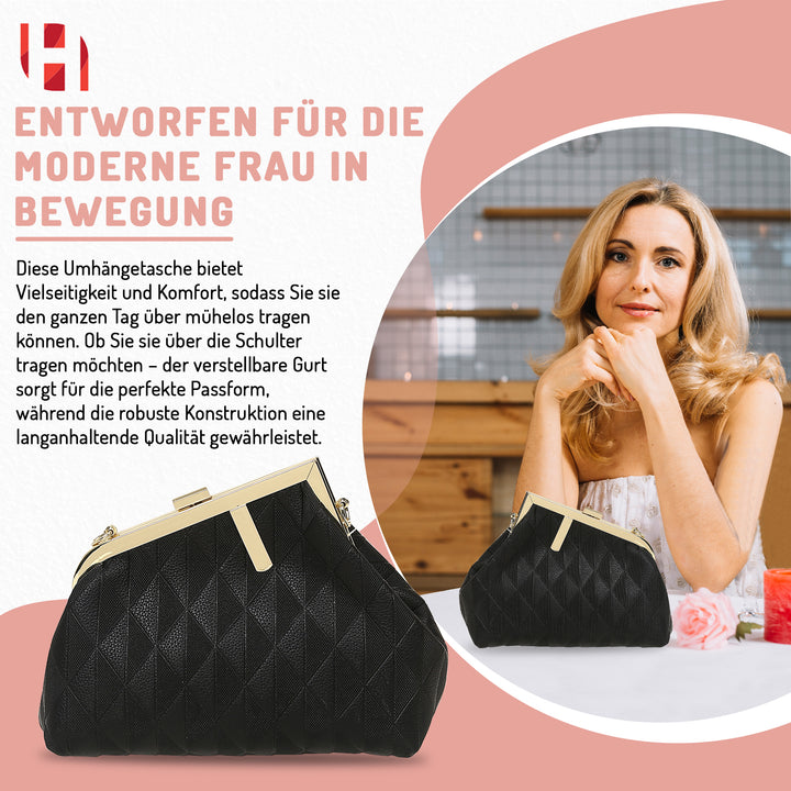 Clutch Damen Schwarz – Europebazar