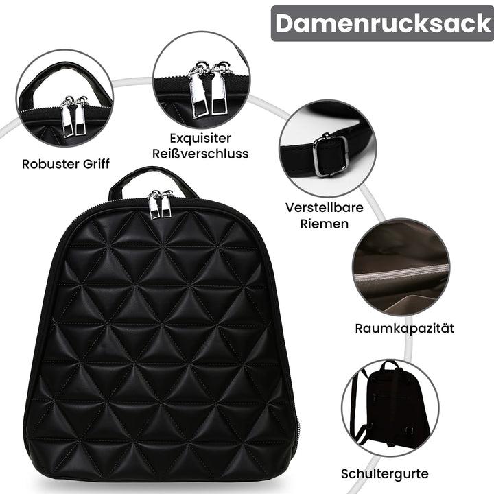 Rucksack Damen Schwarz – Europebazar