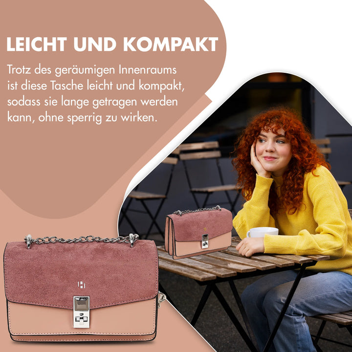 kleine Handtasche Damen Schwarz Rose – Europebazar