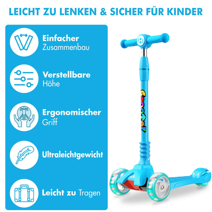 Faltbarer Dreirad-Kinderroller - Europebazar