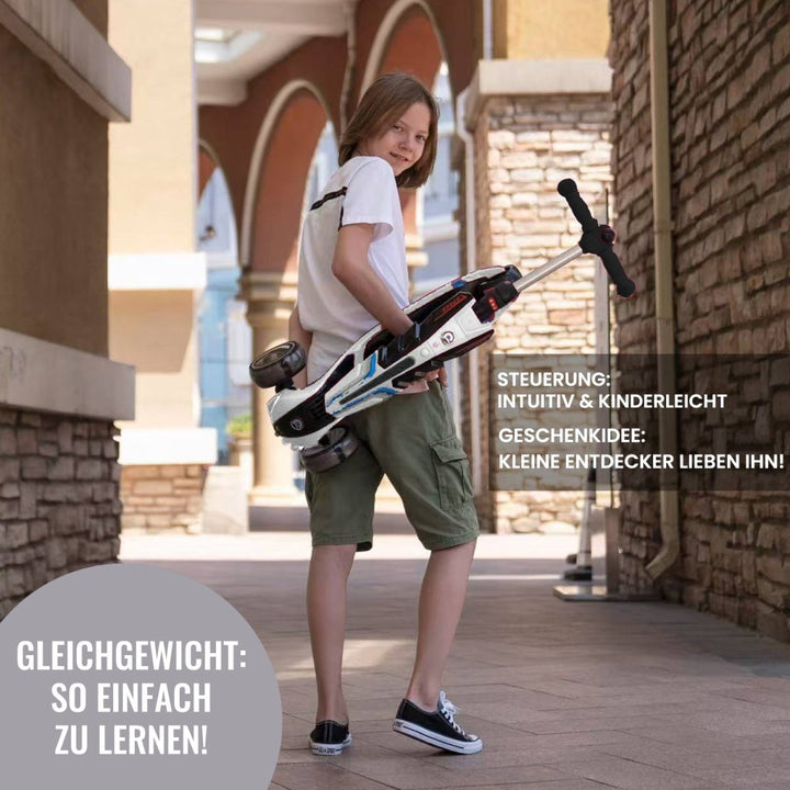 Habib Gruppe 3 - Rad Roller mit LED - Licht | Klappbar & bis 100kg belastbar - Europebazar