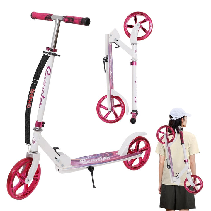 Habib Gruppe Cityroller mit XXL Glanz - Rädern | Klappbar & bis 100kg - Europebazar