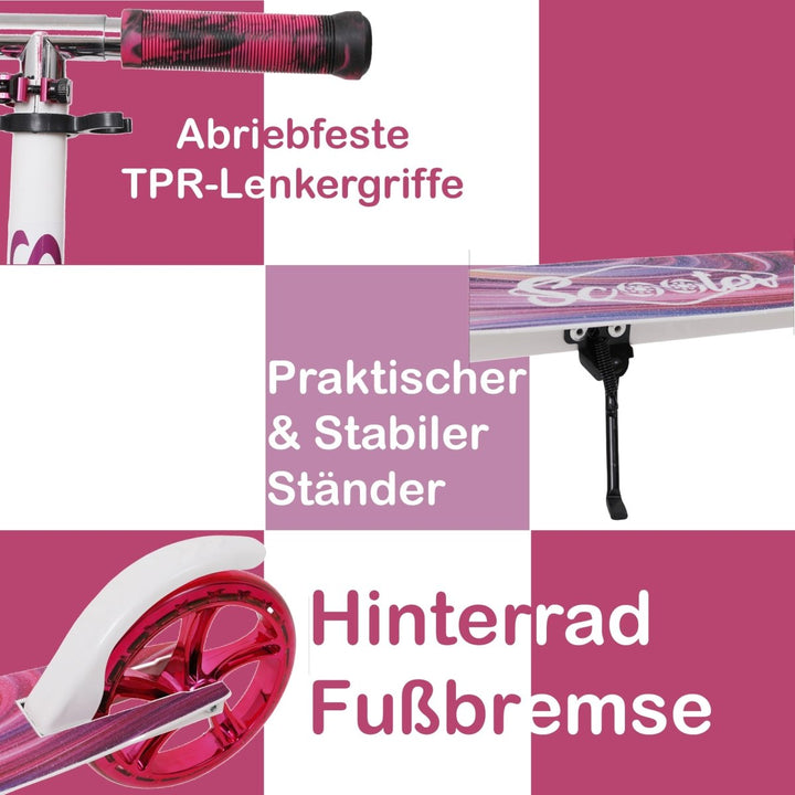Habib Gruppe Cityroller mit XXL Glanz - Rädern | Klappbar & bis 100kg - Europebazar