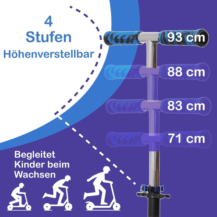 Habib Gruppe Cityroller mit XXL Glanz - Rädern | Klappbar & bis 100kg - Europebazar