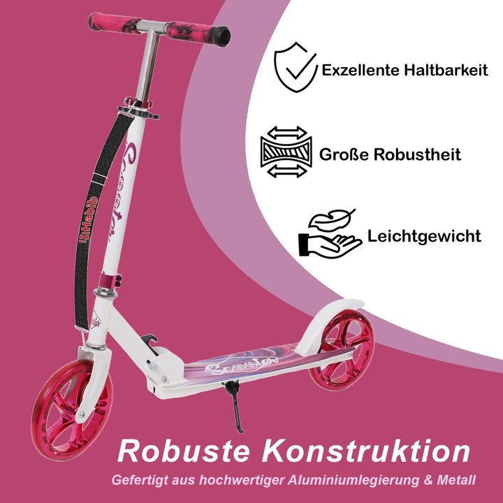 Habib Gruppe Cityroller mit XXL Glanz - Rädern | Klappbar & bis 100kg - Europebazar