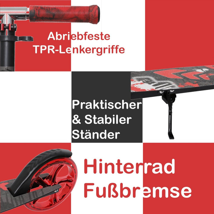 Habib Gruppe Cityroller mit XXL Glanz - Rädern | Klappbar & bis 100kg - Europebazar