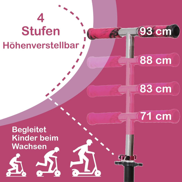 Habib Gruppe Cityroller mit XXL Glanz - Rädern | Klappbar & bis 100kg - Europebazar