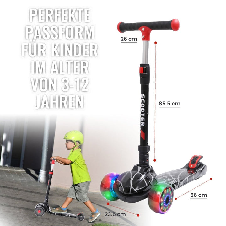 Habib Gruppe Galaxy Roller 3 - Rad mit LED Licht | Klappbar & Verstellbar - Europebazar