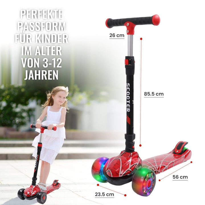 Habib Gruppe Galaxy Roller 3 - Rad mit LED Licht | Klappbar & Verstellbar - Europebazar