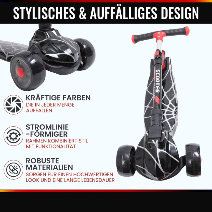 Habib Gruppe Galaxy Roller 3 - Rad mit LED Licht | Klappbar & Verstellbar - Europebazar