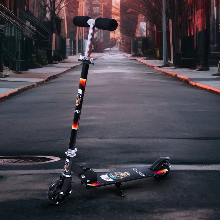 Habib Gruppe Kinderroller mit LED Rädern | Klappbar & 4 - fach Verstellbar - Europebazar