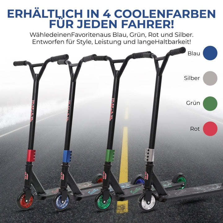 Habib Gruppe Stunt Scooter 360° | 110mm Alukern Räder & ABEC 9 - Europebazar