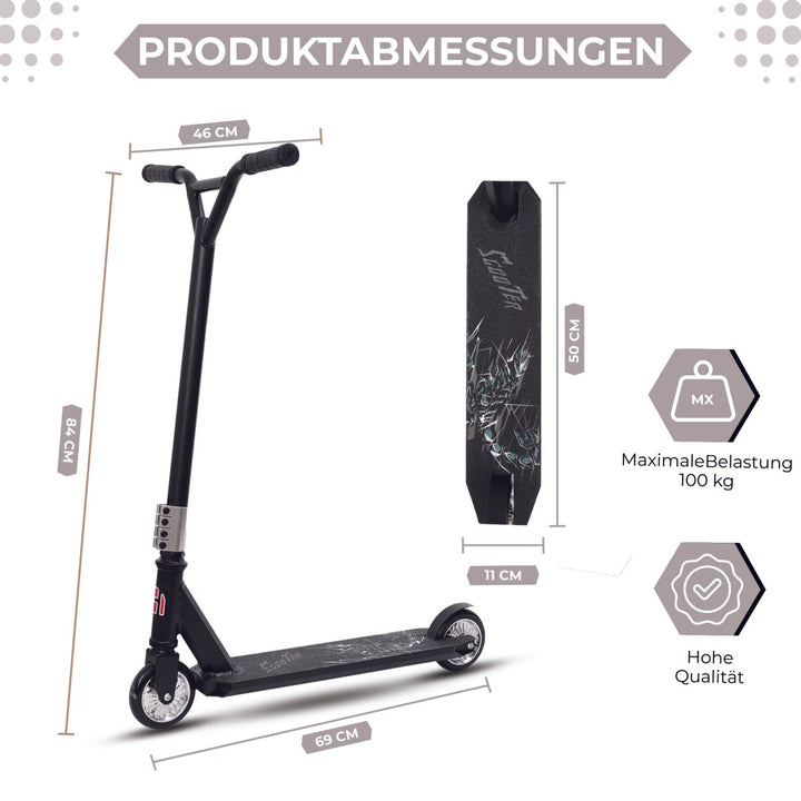 Habib Gruppe Stunt Scooter 360° | 110mm Alukern Räder & ABEC 9 - Europebazar