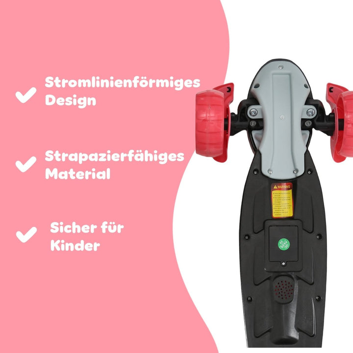 Habib Gruppe Train Scooter Kinderroller | 3 - Rad, LED - Licht & Faltbar - Europebazar