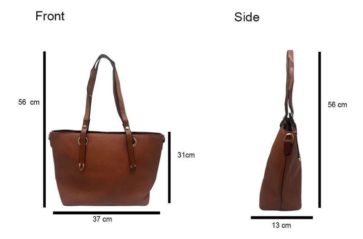 Braune Ledertasche für Damen - Europebazar