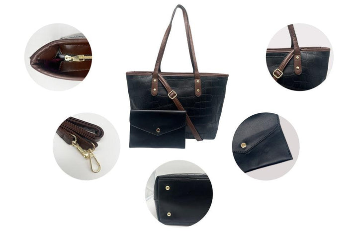 Leder kariert Handtasche - Europebazar